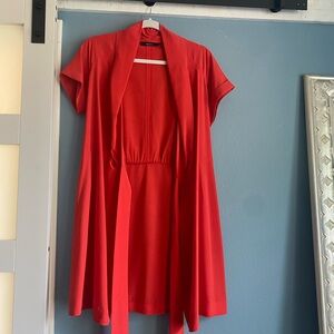 Beautiful red wrap mini dress by Ark &Co